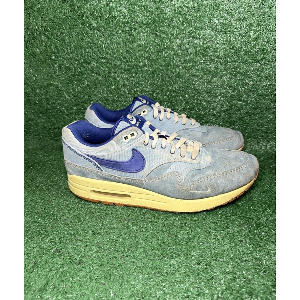 Nike Air Max 1 Premium Dirty Denim Running Shoes Athletic Sneakers Mens Size 12